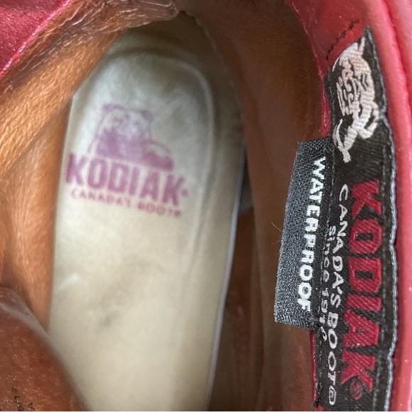 Kodiak Red Waterproof Boots, Size 7.5 - Picture 7 of 8